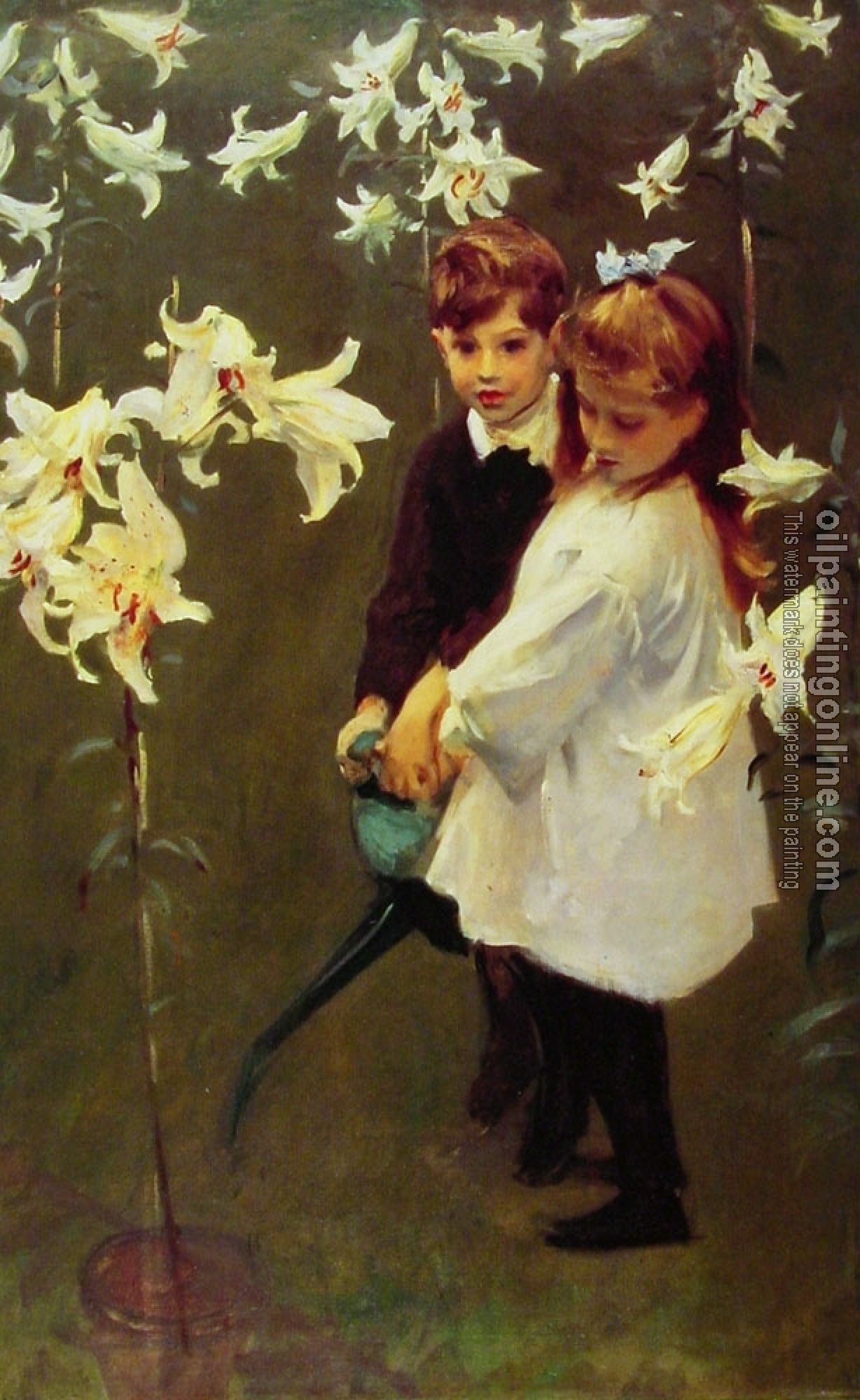 Sargent, John Singer - Garden,Study of the Vickers Children